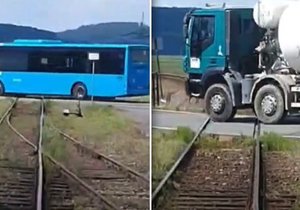 Strojvedoucí šokoval videem: Řidiči na přejezdech ignorují houkající vlak!