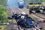 Při děsivé nehodě na železničním přejezdu v Německu zemřelo pět lidí.