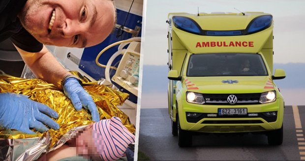 Martínek spěchal na svět a do nemocnice nepočkal: S porodem mamince pomohli záchranáři z Kralup