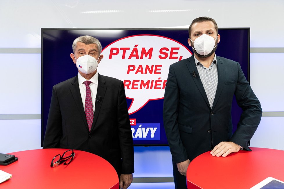 Premiér v demisi Andrej Babiš (ANO) v pořadu Ptám se, pane premiére (11.11.2021)