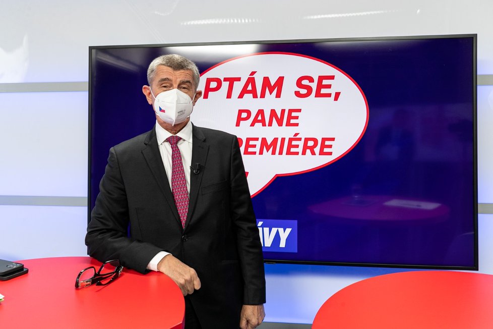 Premiér v demisi Andrej Babiš (ANO) v pořadu Ptám se, pane premiére (11.11.2021)