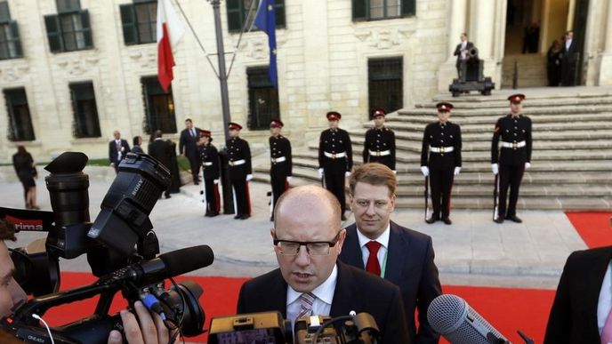 Premiér Bohuslav Sobotka na summitu na Maltě