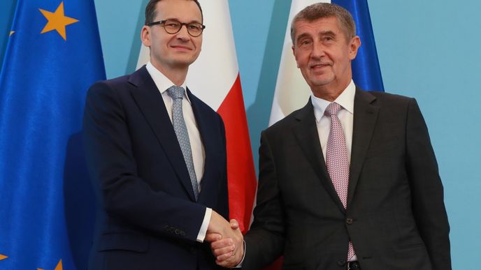 Premiéři Polska a ČR: Mateusz Morawiecki a Andrej Babiš