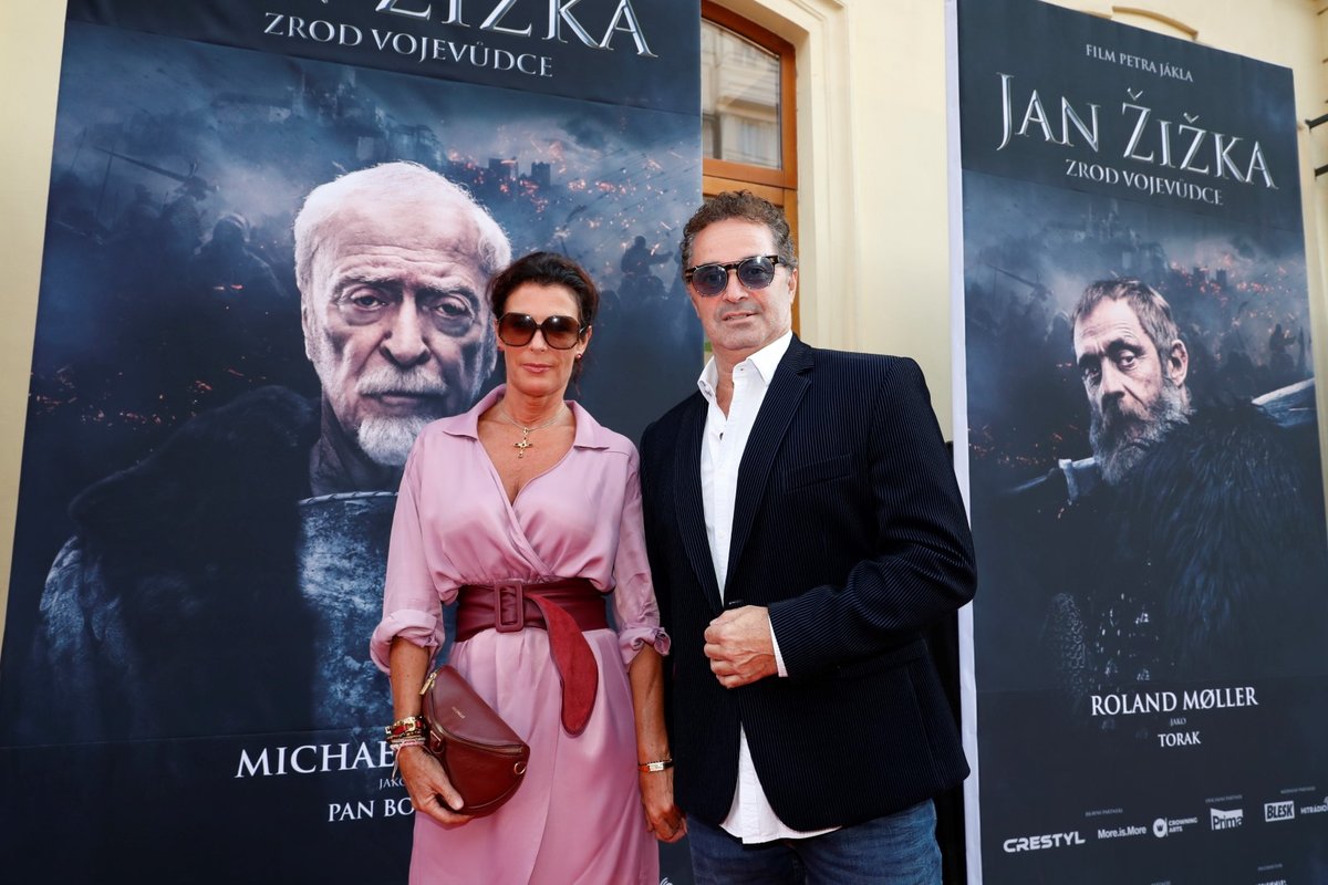 Premiéra filmu Jan Žižka: Martin Dejdar s manželkou