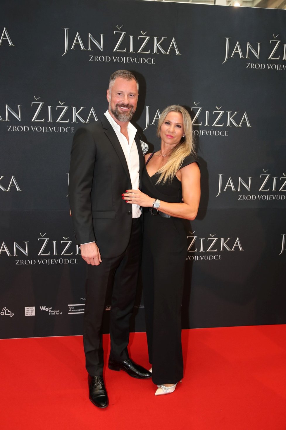 Premiéra filmu Jan Žižka: Petr Vágner s partnerkou