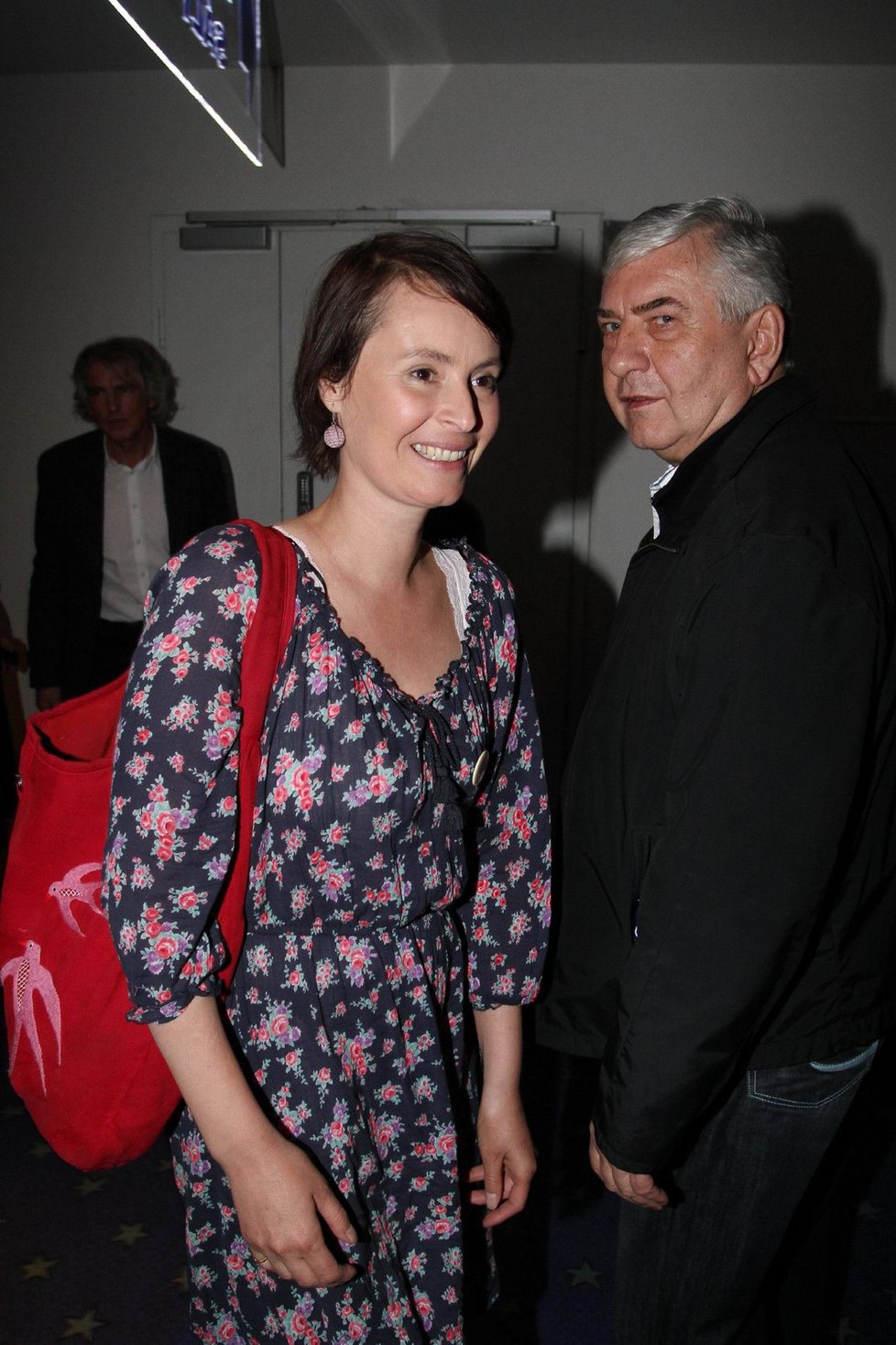 Lenka Vlasáková s kolegou Mirkem Donutilem