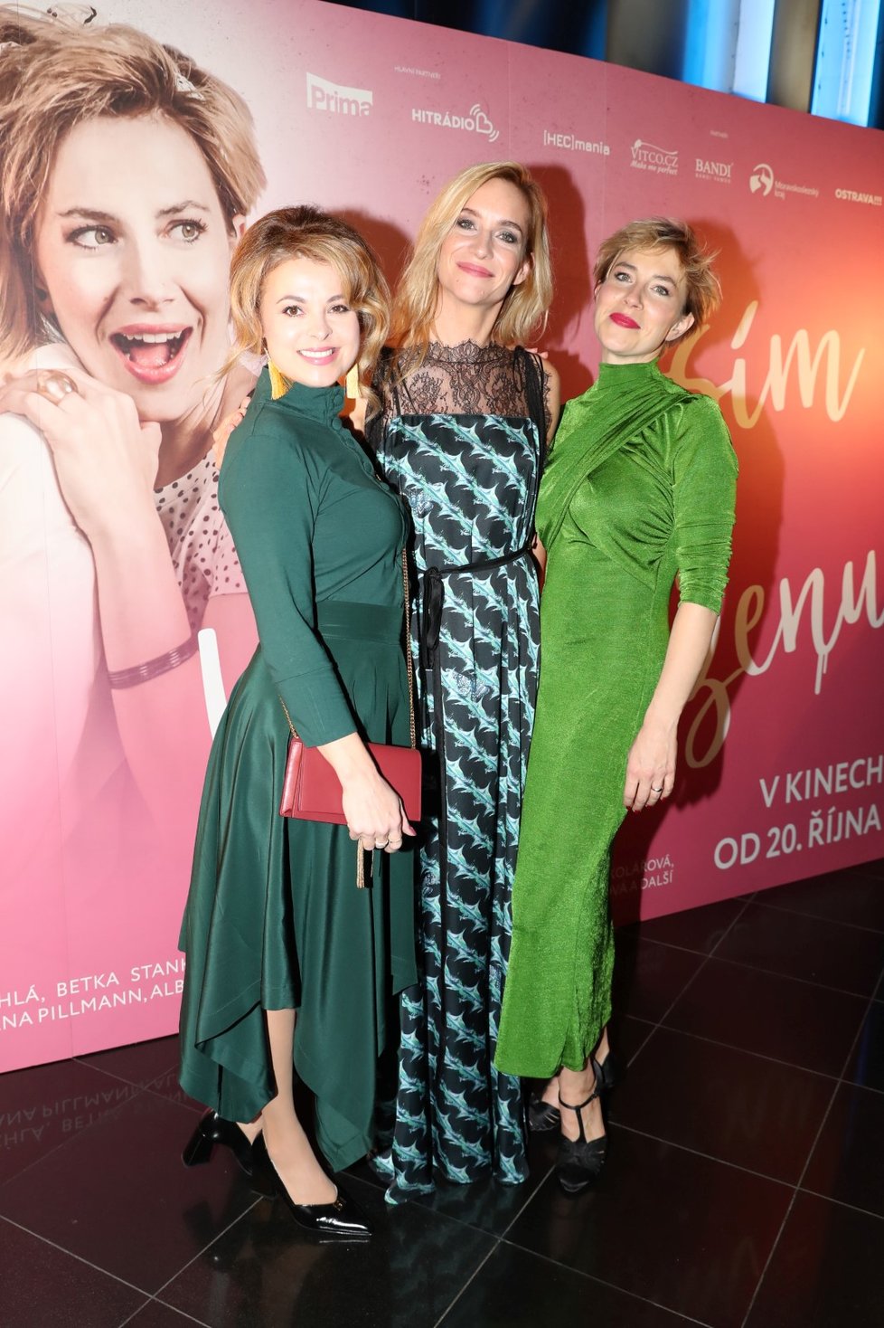 Premiéra filmu Za vším hledej ženu - Bětka Stanková, Hana Vagnerová, Tereza Rychlá