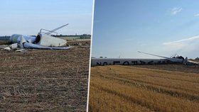 Pád větrné elektrárny na Přerovsku