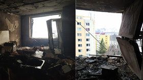 Pohled do epicentra prešovské tragédie: Plameny po sobě zanechaly spoušť.