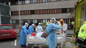 Pražské nemocnice se plní pacienty s covidem. (ilustrační foto)