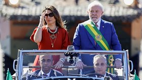Prezident Brazílie Lula a jeho žena Rosangela