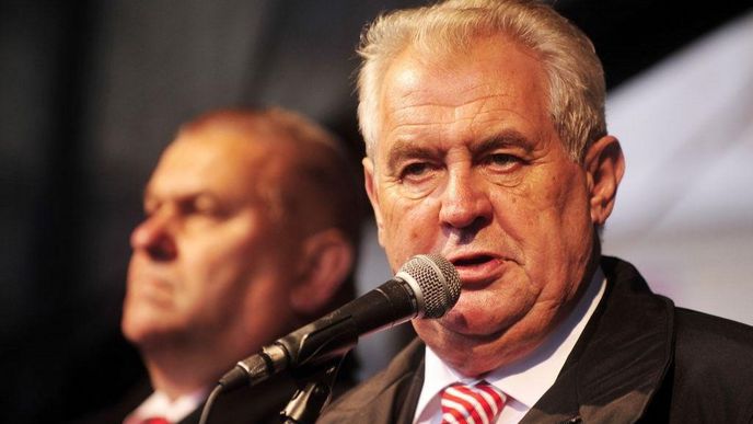 Prezident České republiky Miloš Zeman. 