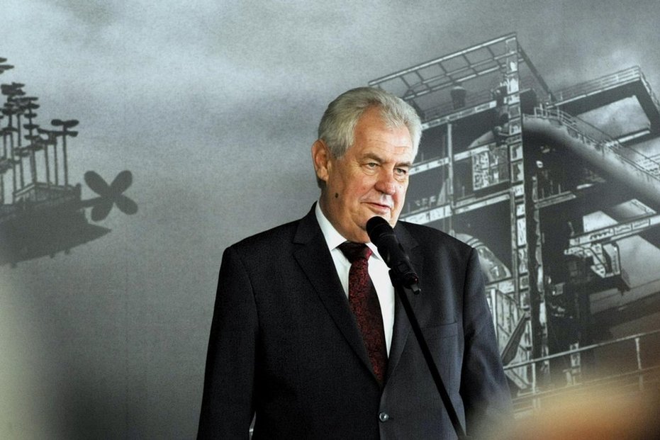 Prezident Miloš Zeman k dělníkům nepromluví