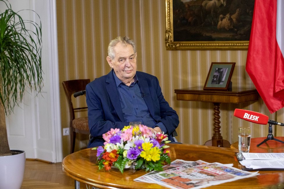 Prezident Miloš Zeman v Lánech