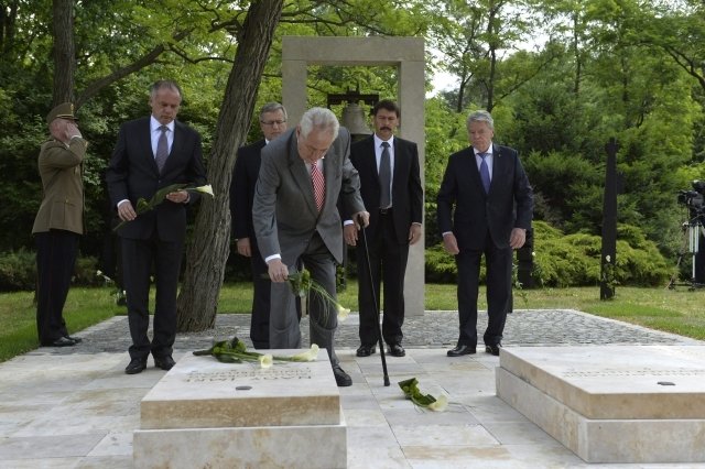Prezident Miloš Zeman při návštěvě Maďarska