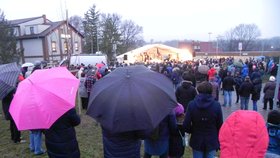 Na setkání s prezidentem dorazily tři stovky obyvatel Moravského Krumlova.