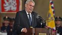 Prezident Miloš Zeman při příležitosti výročí vzniku samostatného československého státu uděloval 28. října na Pražském hradě státní vyznamenání. Na snímku je při úvodním projevu Prezident Miloš Zeman při příležitosti výročí vzniku samostatného československého státu uděloval 28. října na Pražském hradě státní vyznamenání. Na snímku je při úvodním projevu
