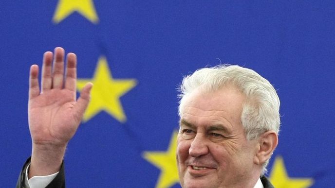 Prezident Miloš Zeman ve Štrasburku