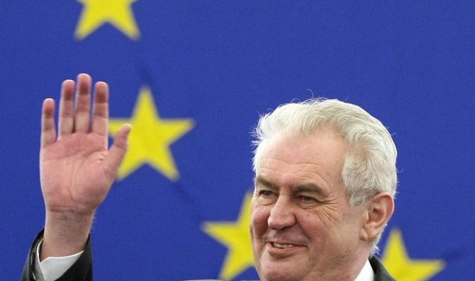 Prezident Miloš Zeman ve Štrasburku
