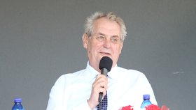 Prezident Miloš Zeman ve Veselí nad Moravou