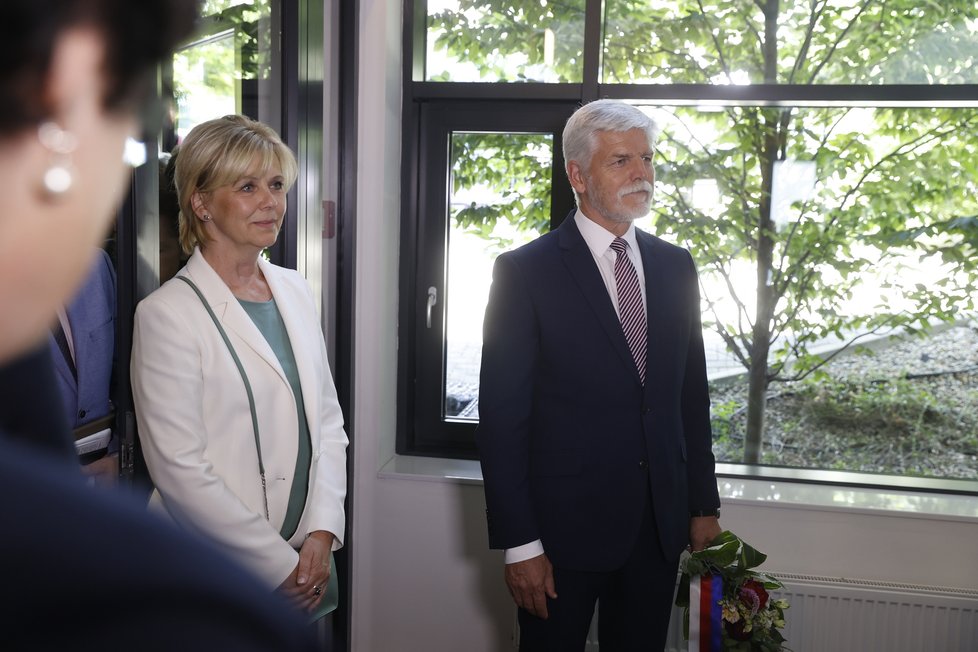 V rámci své návštěvy Prahy zavítal prezident Petr Pavel rovněž do Masarykova ústavu Akademie věd. (27. červen)