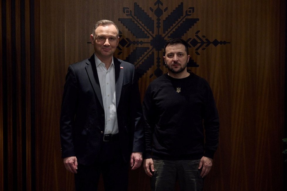 Prezident Volodymyr Zelenskyj se zastavil u polského kolegy Andrzeje Dudy.