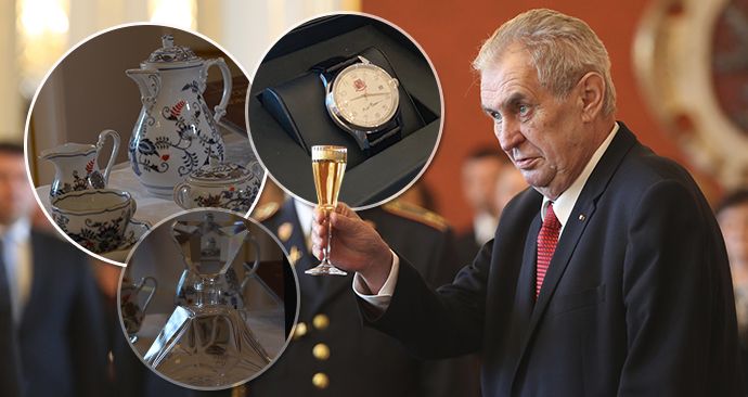 Jaké dary dává Miloš Zeman? Cibulák, křišťál a hodinky