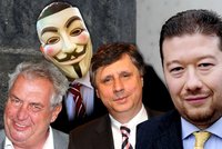 Volíme prezidenta: Okamura se propadl, Anonymous na Hrad?