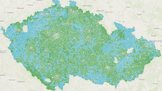 Okrsková mapa volebních výsledků - Volby 2023