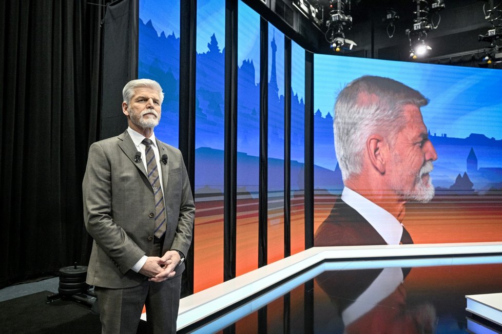 Prezidentské volby 2023: Andrej Babiš a Petr Pavel na CNN Prima News (25. 1. 2023)