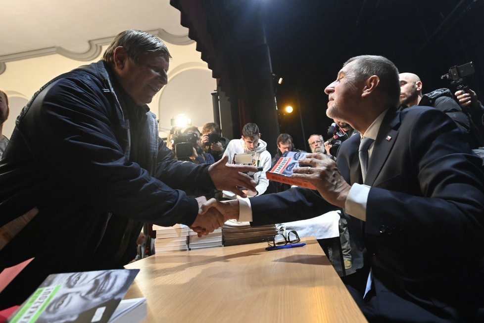 Prezidentské volby 2023: Andrej Babiš v Benešově. (19. 1. 2023)