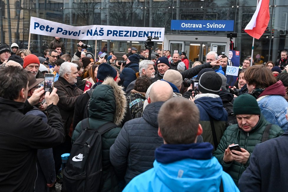 Prezidentské volby 2023: Petr Pavel v Ostravě. (19. 1. 2023)