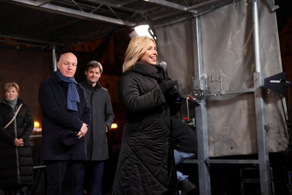 Prezidentské volby 2023: Nerudová podpořila Pavla na Staroměstském náměstí. (25. 1. 2023)