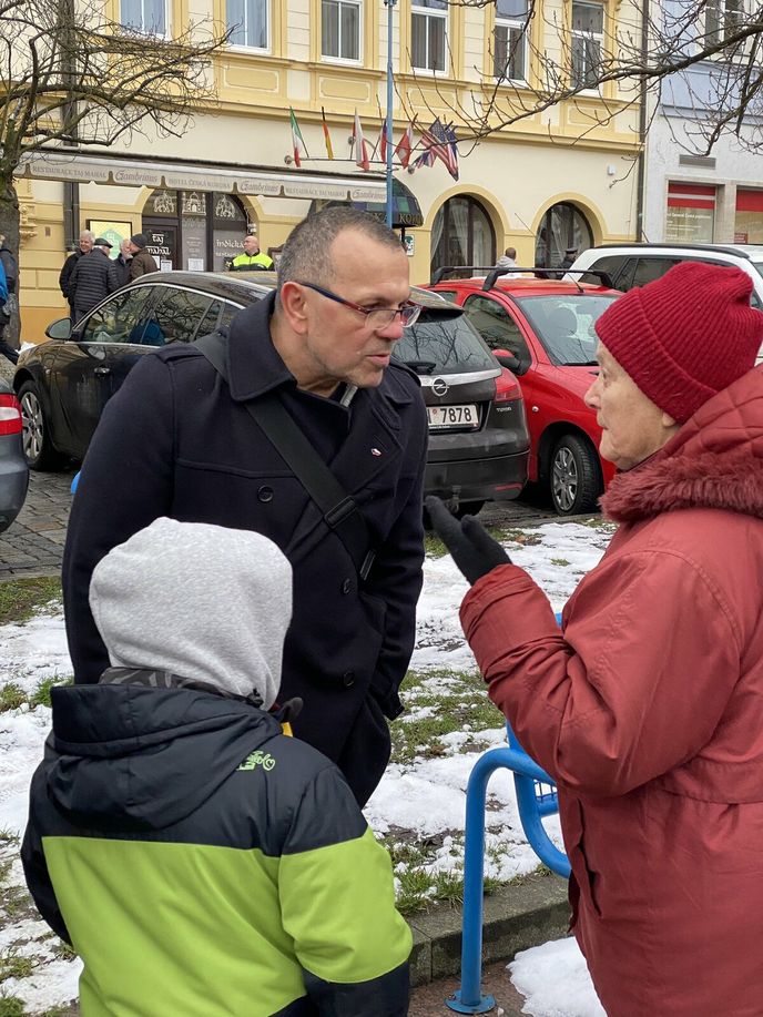 Mítink Andreje Babiše v Děčíně