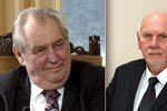 Prezident Miloš Zeman a předseda Ústavního soudu Pavel Rychetský