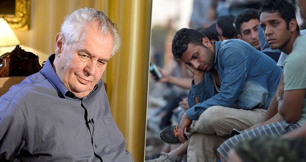 Prezident Zeman viní z organizování migrační krize Muslimské bratrstvo