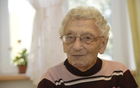 Františka Hněvsová (97) z Hronova