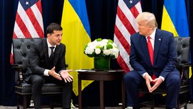 Prezidenti Volodymyr Zelenskyj a Donald Trump (25. 9. 2019).