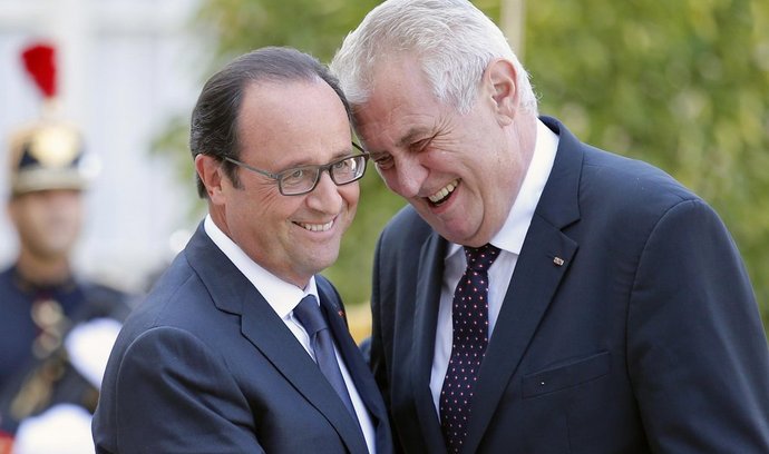 Prezidenti Zeman s Hollandem