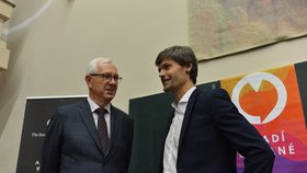 Debata prezidentských kandidátů na Právnické fakultě: Jiří Drahoš a Marek Hilšer