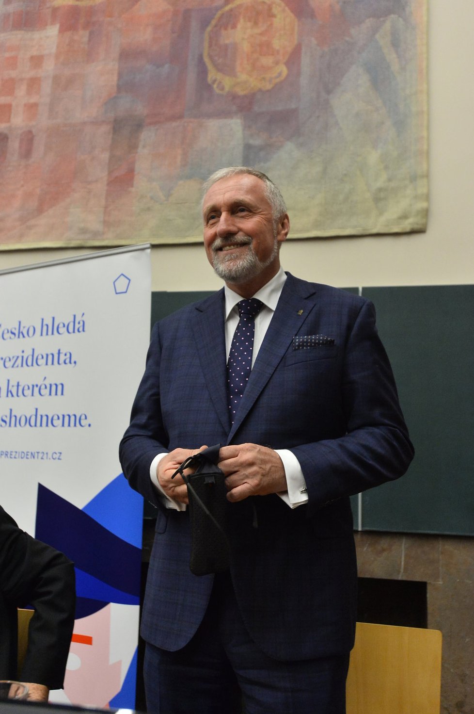 Debata prezidentských kandidátů na Právnické fakultě: Mirek Topolánek