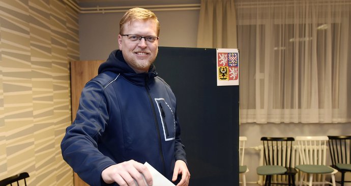 2. kolo prezidentských voleb 2018: Pavel Bělobrádek (KDU-ČSL) volil v Náchodě.