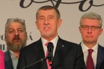 Prezidentské volby 2023: Andrej Babiš během tiskové konference (14. 1. 2023)