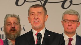 Prezidentské volby 2023: Andrej Babiš během tiskové konference (14. 1. 2023)