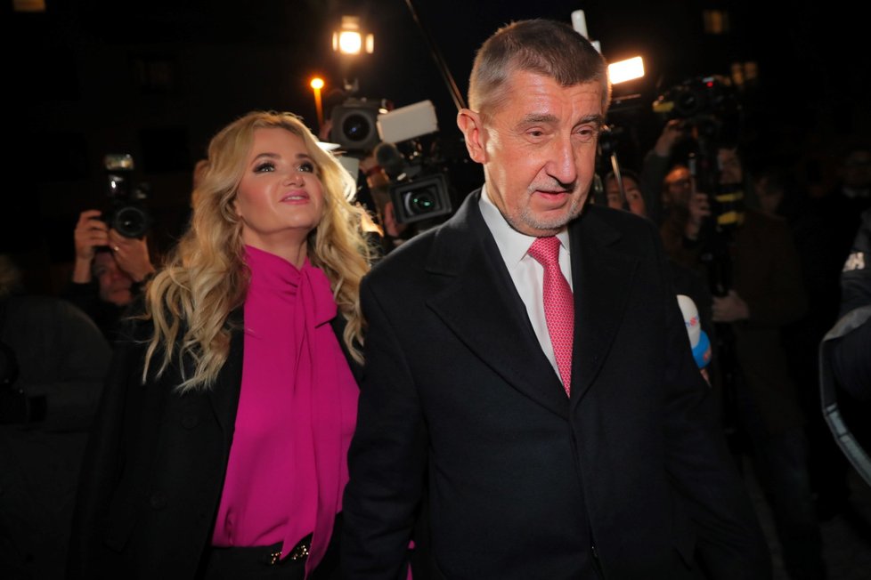 Prezidentské volby 2023: Andrej Babiš dorazil do štábu (14. 1. 2023).