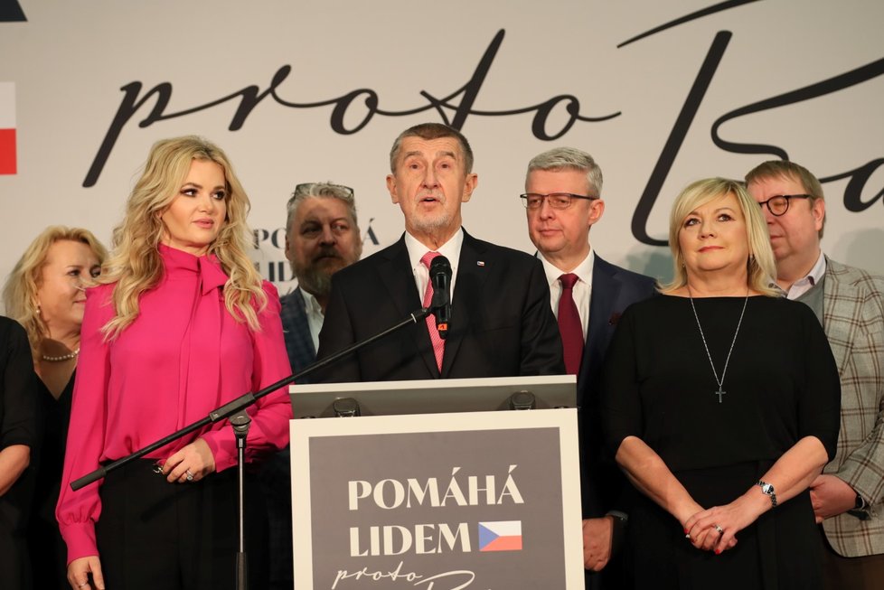 Prezidentské volby 2023: Andrej Babiš během tiskové konference (14. 1. 2023)