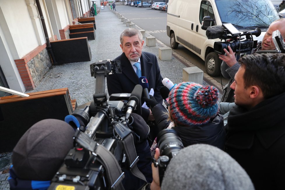 Souboj titánů v Blesku: Superdebata prezidentských kandidátů před 2. kolem voleb. Na snímku expremiér Andrej Babiš (19. 1. 2023).