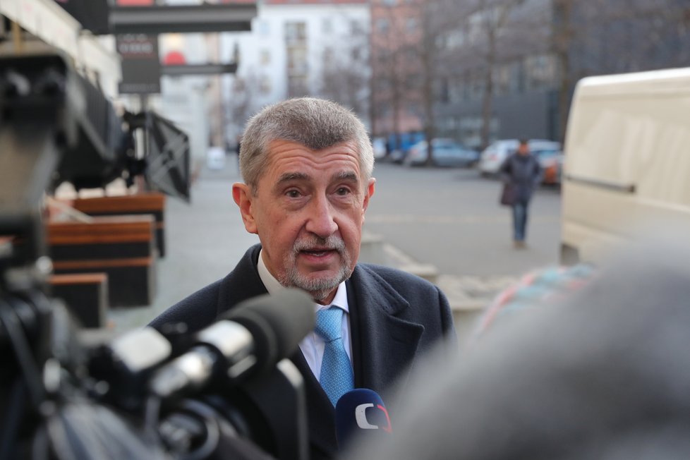 Souboj titánů v Blesku: Superdebata prezidentských kandidátů před 2. kolem voleb. Na snímku expremiér Andrej Babiš, (19.01.2023).