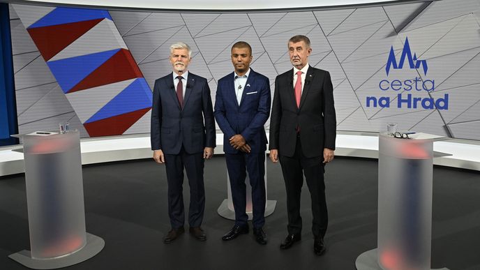Debata prezidentských kandidátů Petra Pavla a Andreje Babiše na Nově, (26.01.2023).