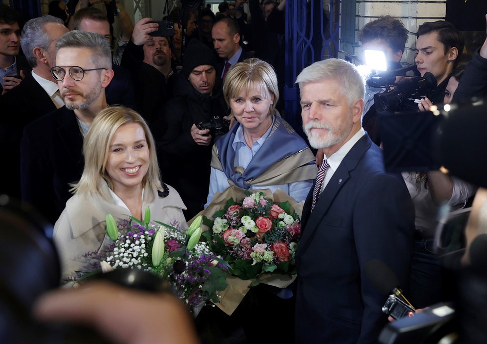 Prezidentské volby 2023: Danuše Nerudová dorazila do volebního štábu Petra Pavla (14. 1. 2023)
